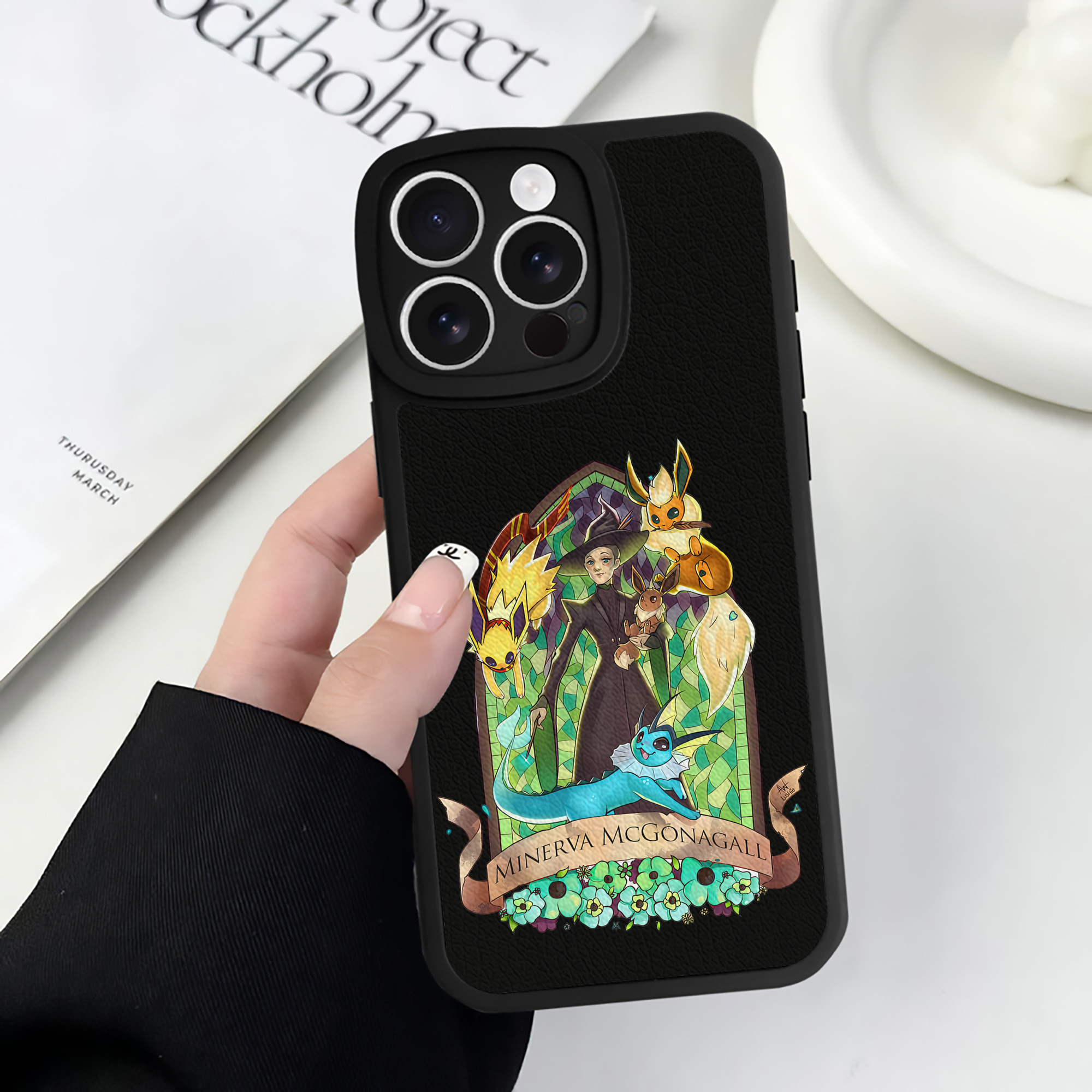 （画像用） Harry Potter ハリー・ポッターシリーズ 【iPhone 16シリーズ対応】シリコンスマホケース（レザー調） 材質：シリコン